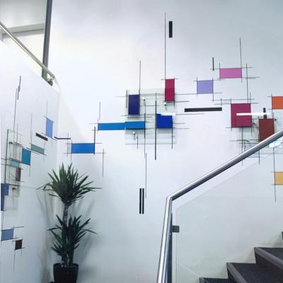 Treppenhaus Kunstwerk aus Glas